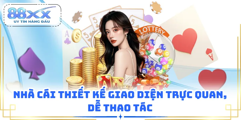 Nhà cái thiết kế giao diện trực quan, dễ thao tác